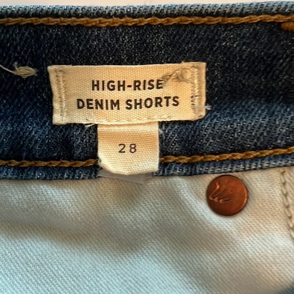 Madewell High Rise Denim Shorts Size 28 - Picture 11 of 16